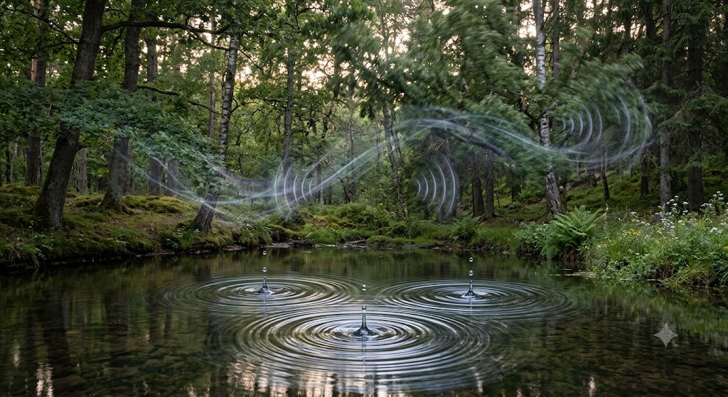 musica natura vibrazioni e acqua